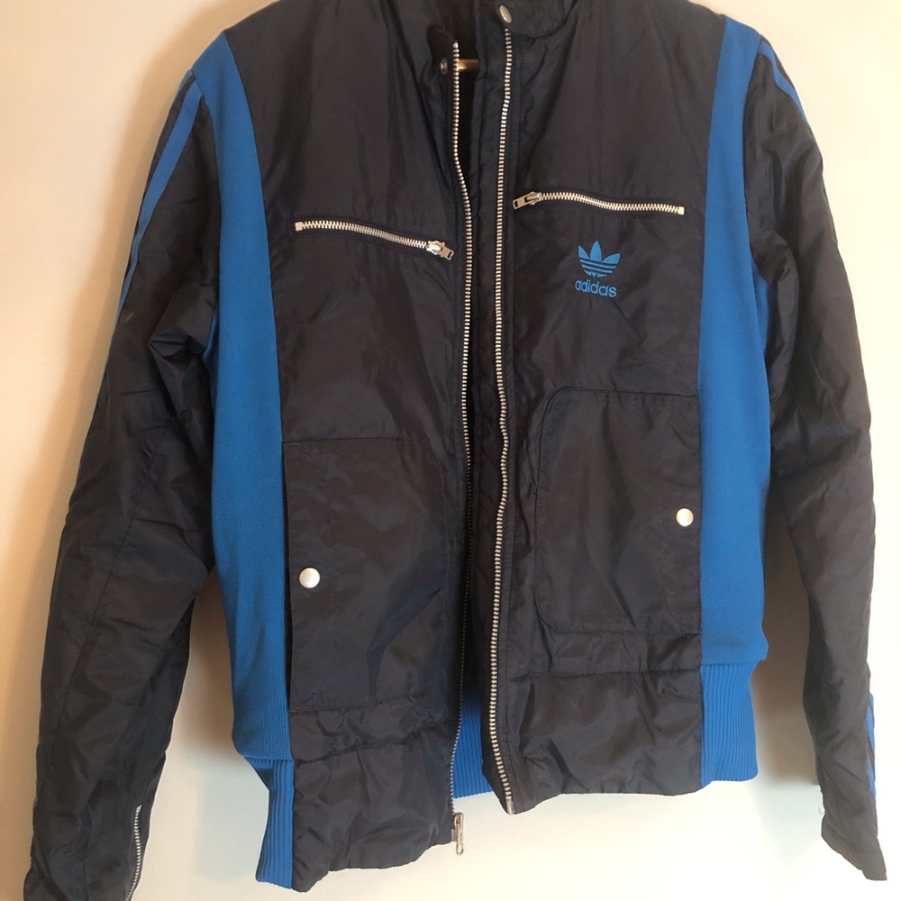 Adidas Navy Blue Moto jacket